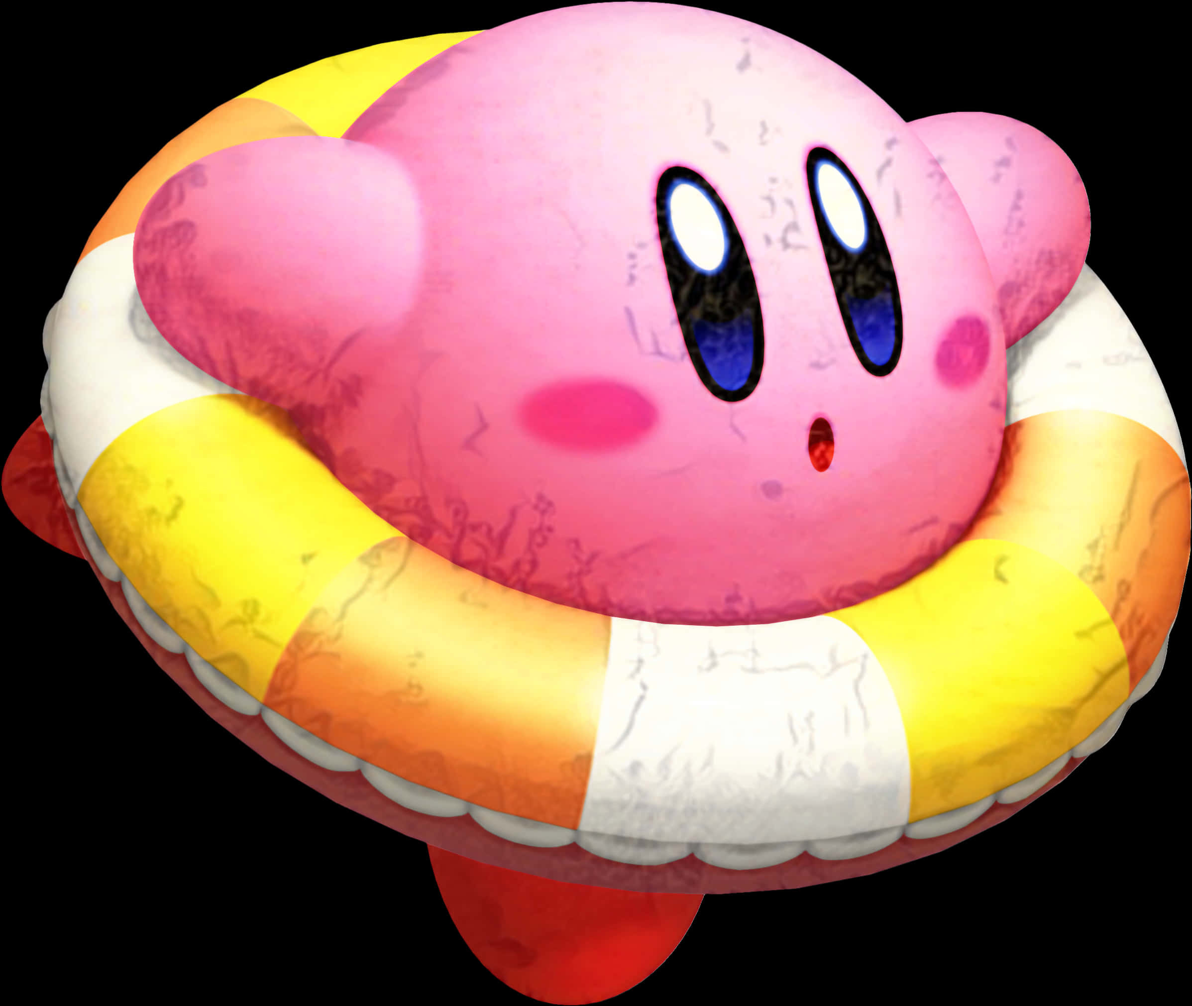 Kirby Oppustet Flydeanordning Wallpapers