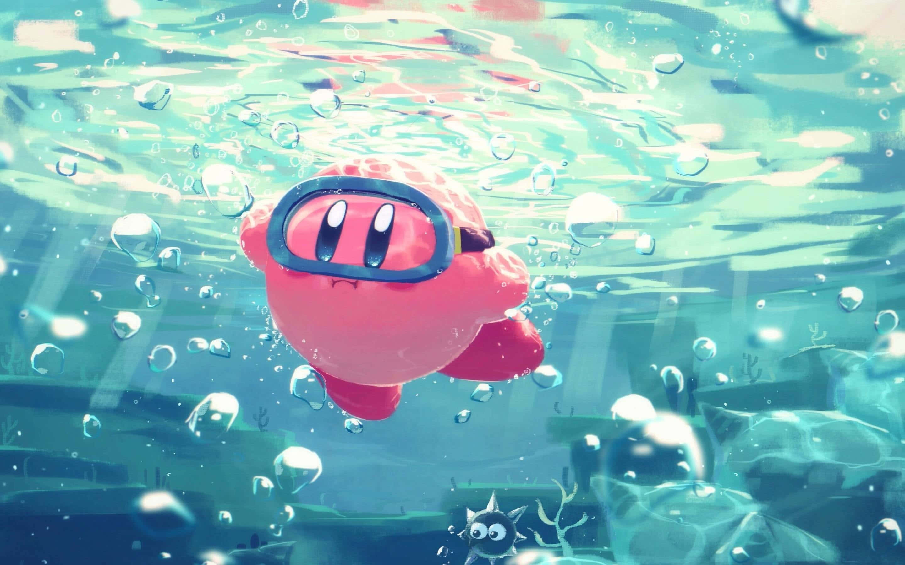 Kirby stråler i sit nye eventyr Wallpapers