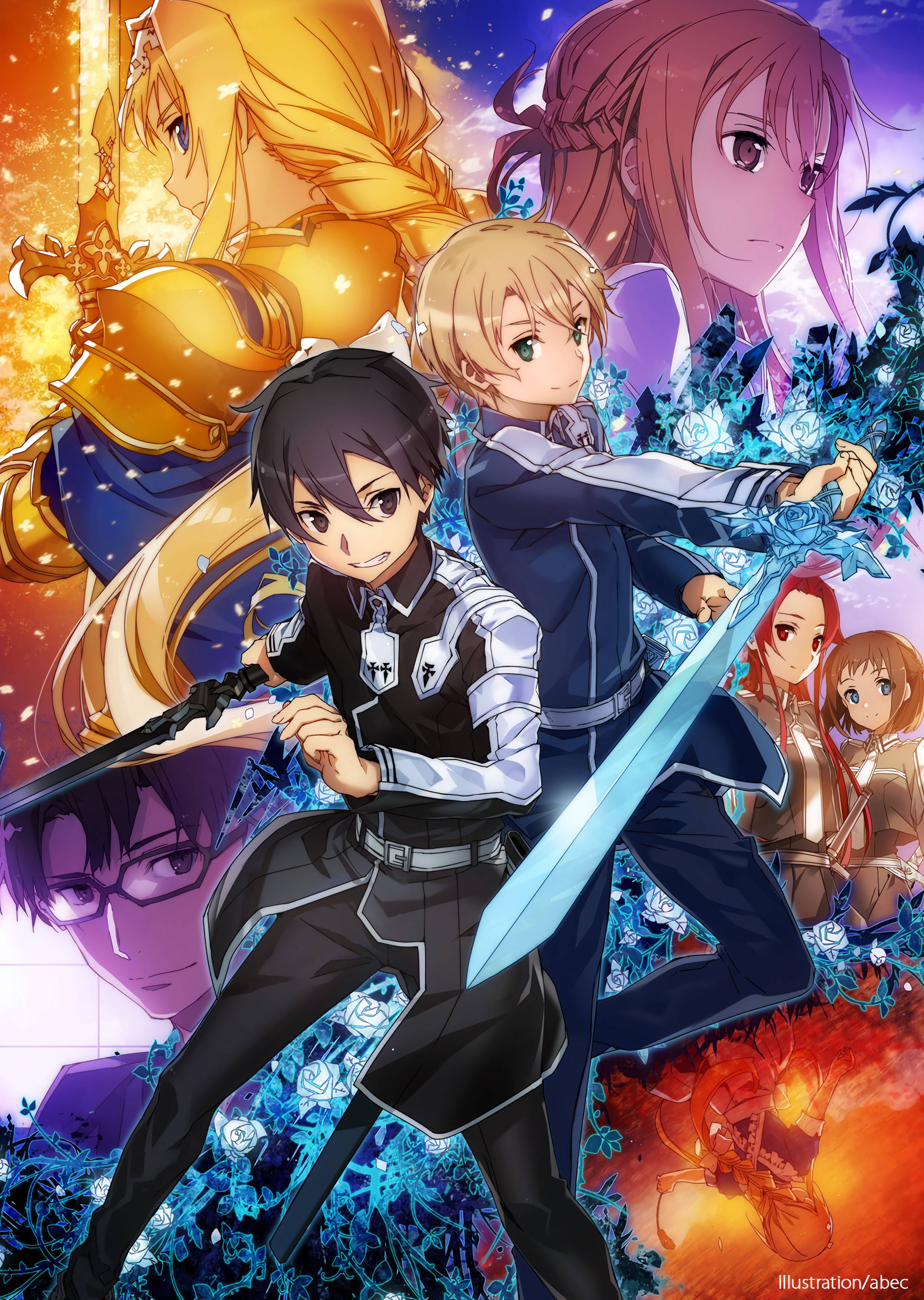 Kirito og hans venner, SAOs farverige persongalleri Wallpapers