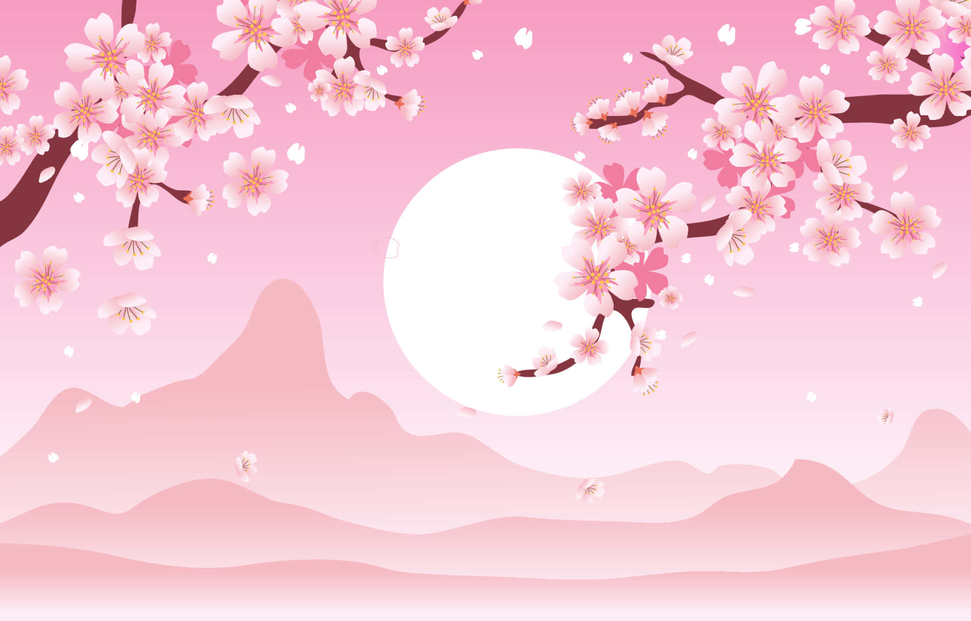 Kirsebærblomst Baggrund Wallpapers