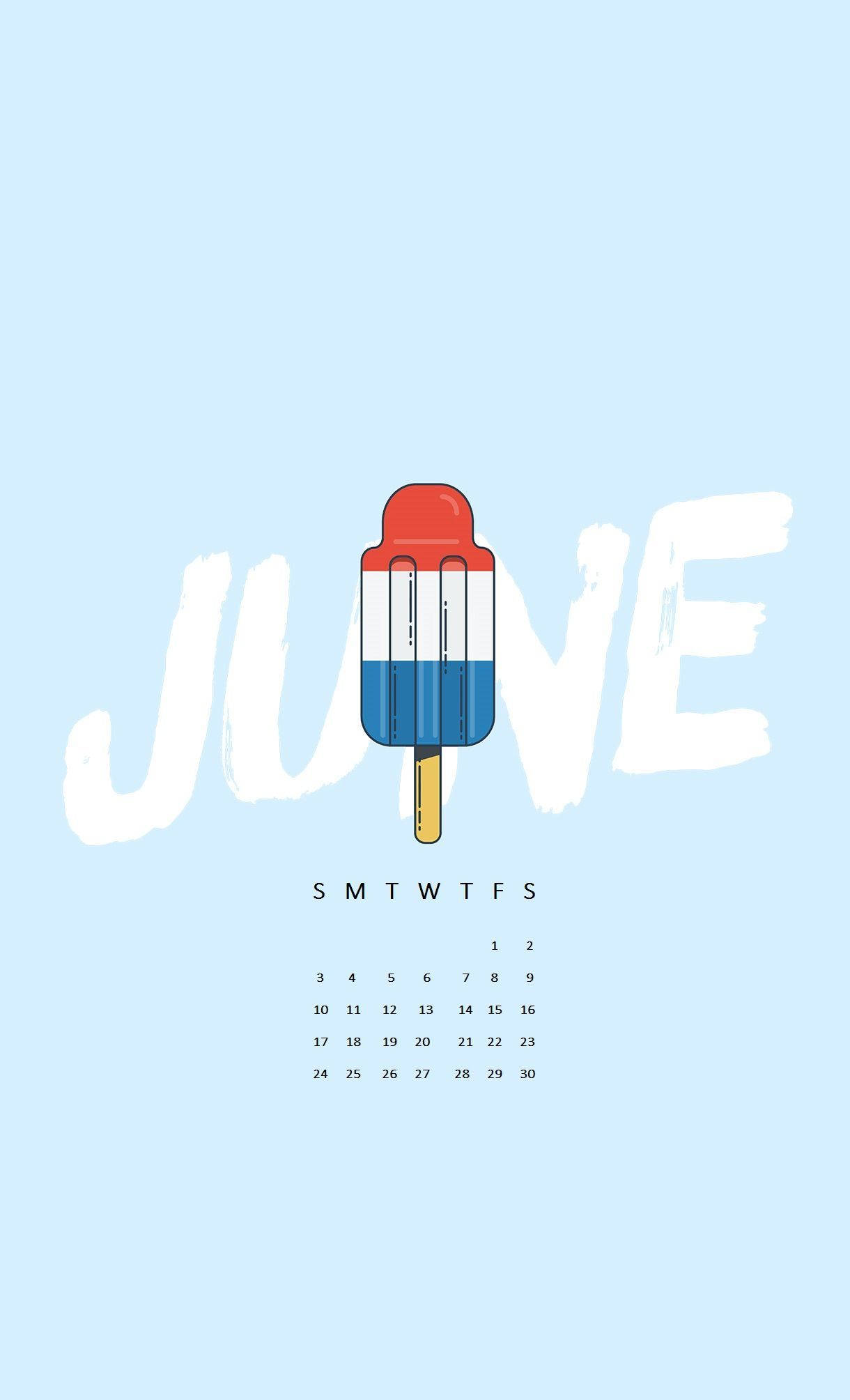 Køl ned denne sommer med en juni-ispind kalender Wallpapers