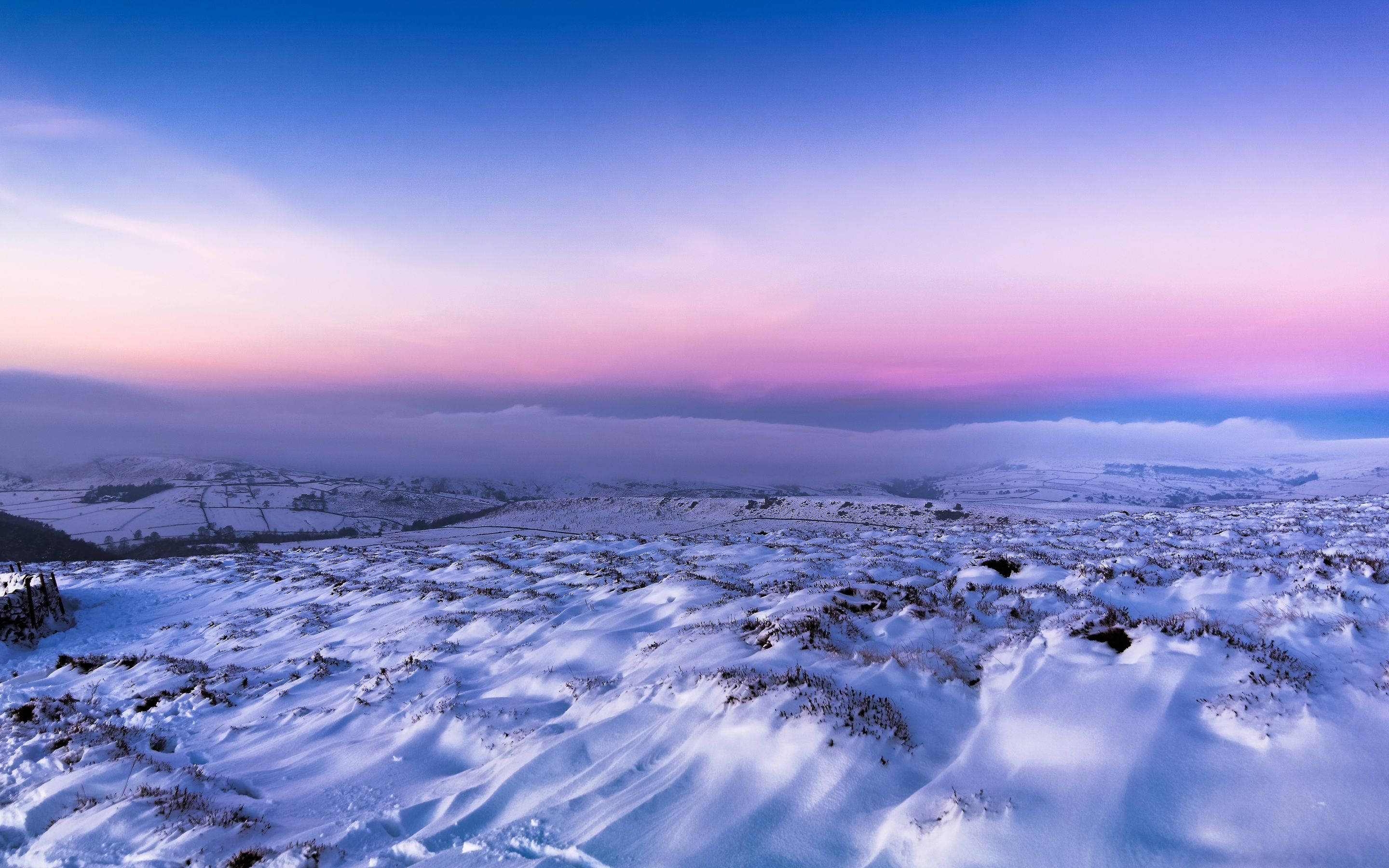 Klar himmel vinter tusmørke Wallpapers