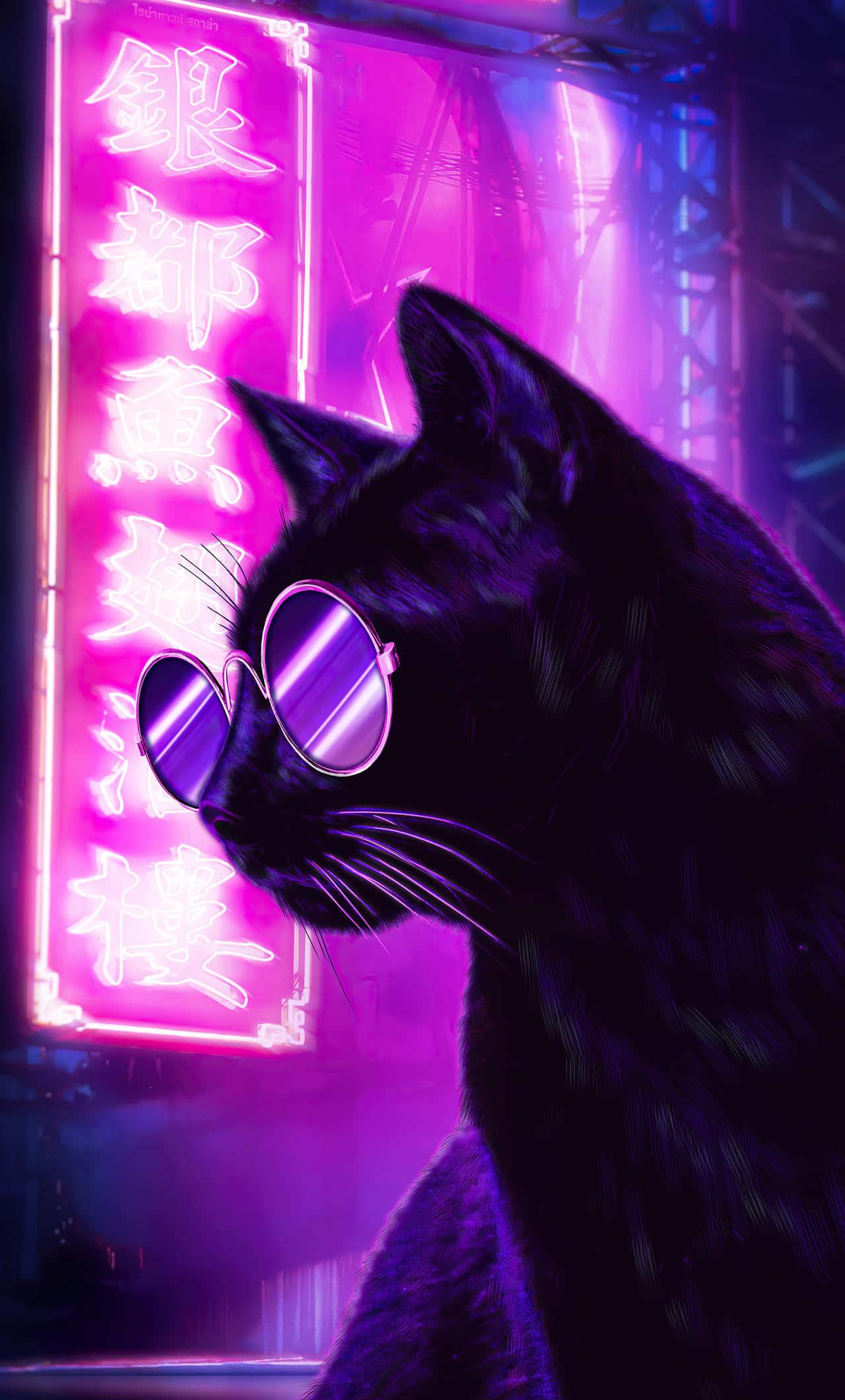 Klar til at skille dig ud i levende neonlys Wallpapers
