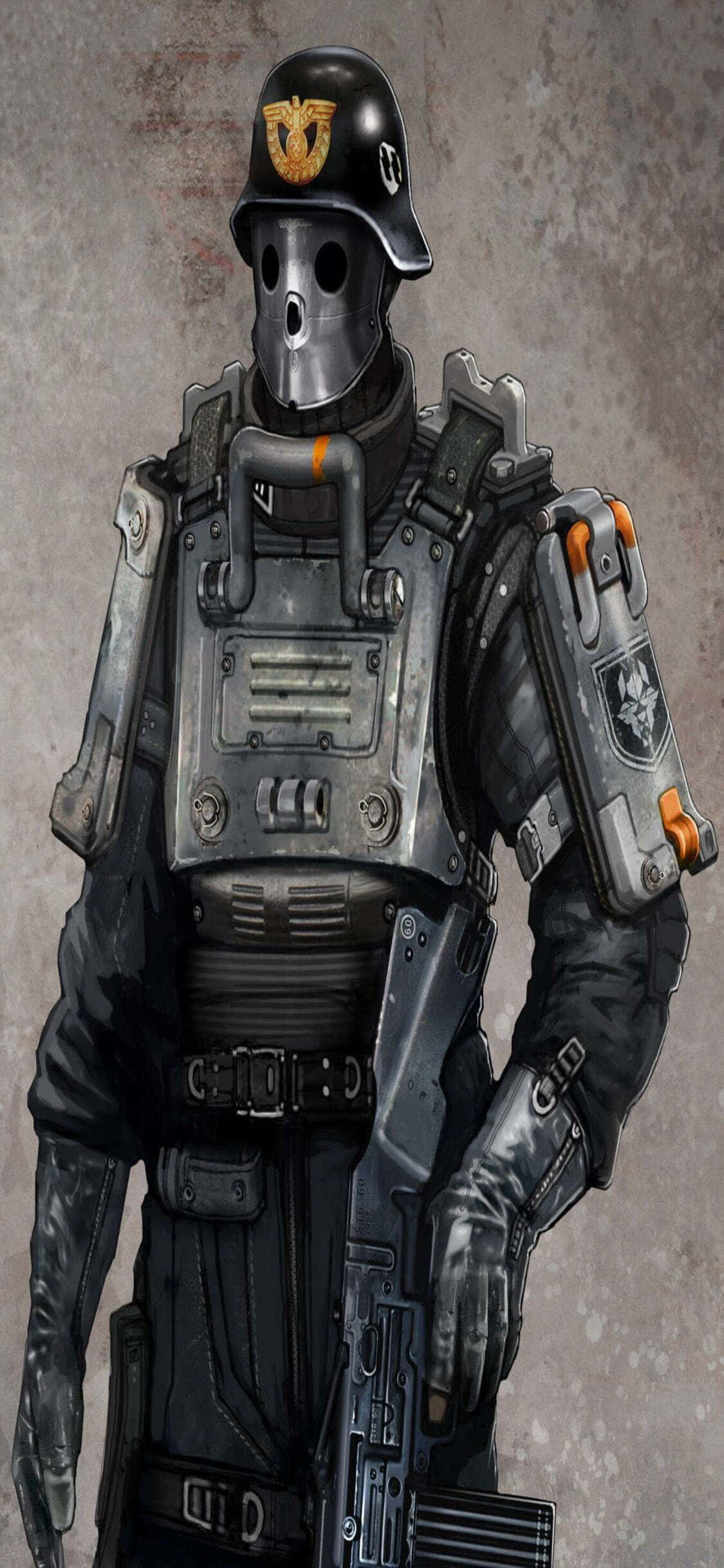 Klar til et spilfyldt eventyr med en iPhone Xs og Wolfenstein II? Wallpapers