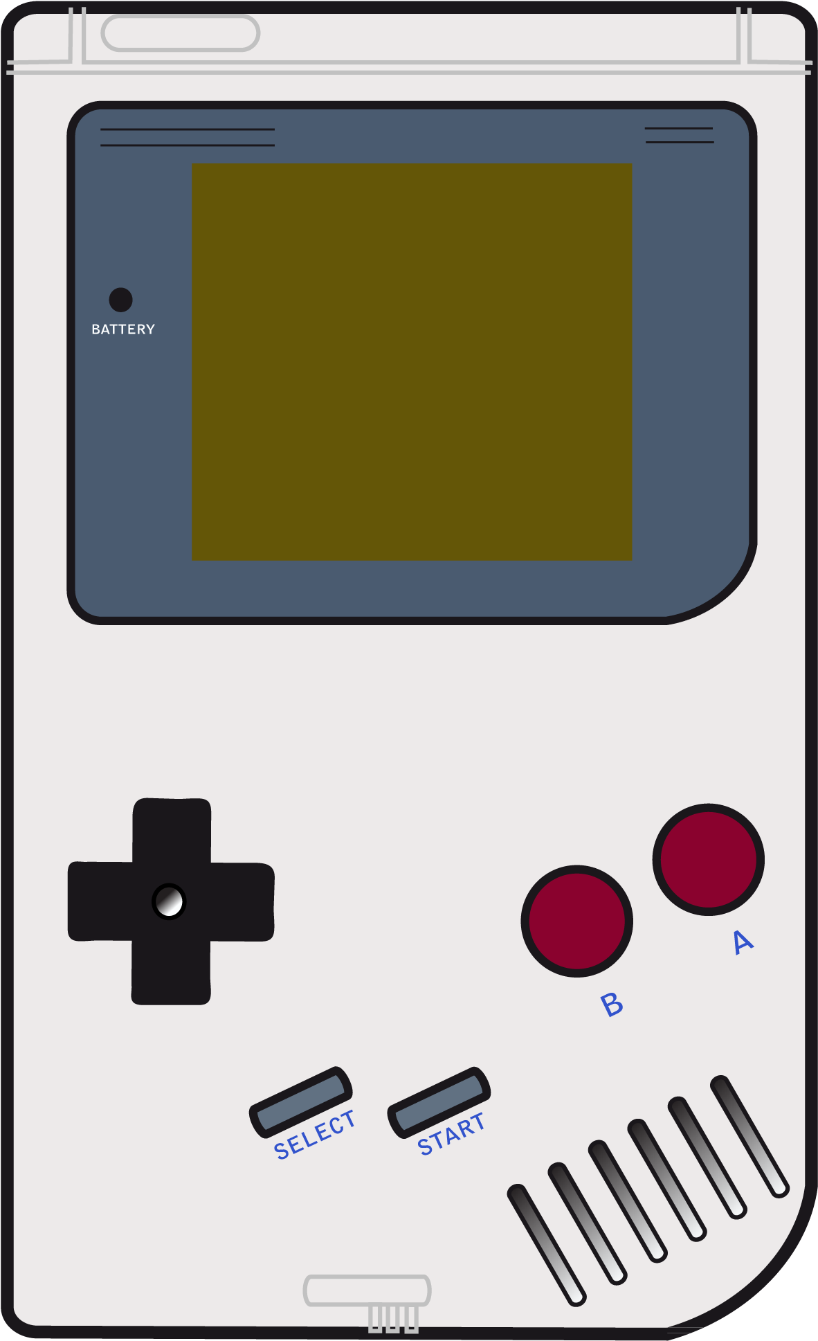 Klassisk Gameboy vektorillustration Wallpapers