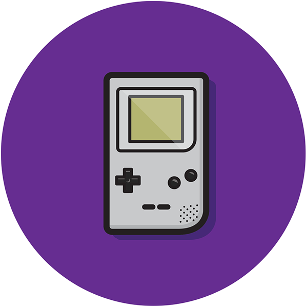 Klassisk Gameboy vektorillustration Wallpapers