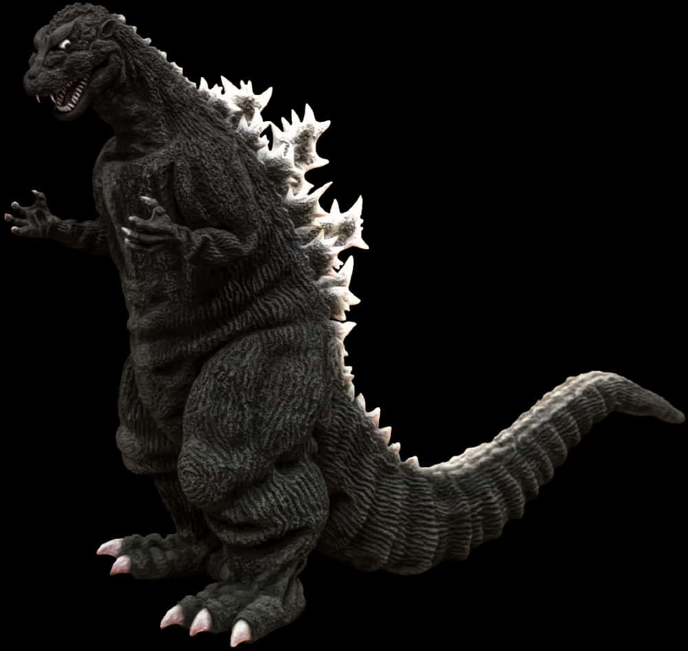Klassisk Godzilla-figur isoleret Wallpapers