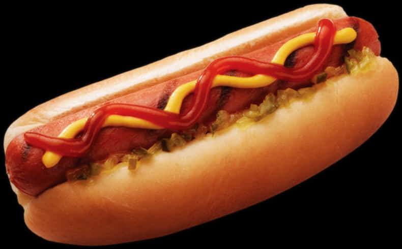 Klassisk hotdog med sennep og ketchup Wallpapers
