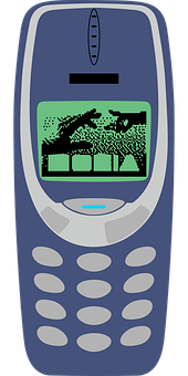 Klassisk Nokia-telefon med Snake-spil Wallpapers