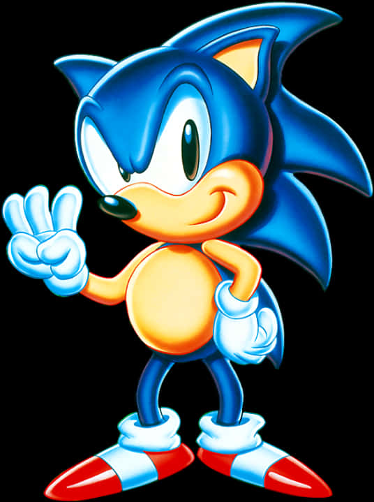 Klassisk Sonic-fredstegn Wallpapers