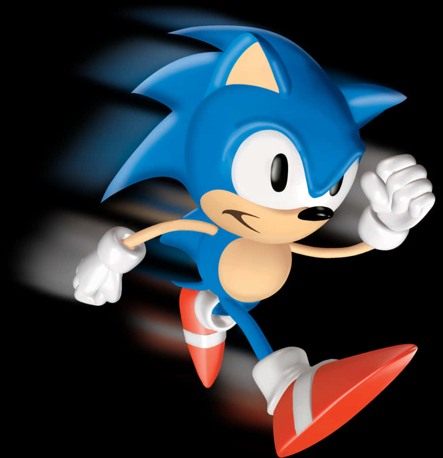 Klassisk Sonic-løbeposition Wallpapers