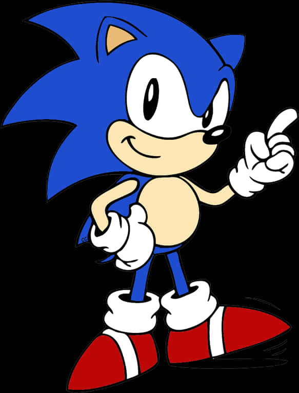 Klassisk Sonic pegende Wallpapers