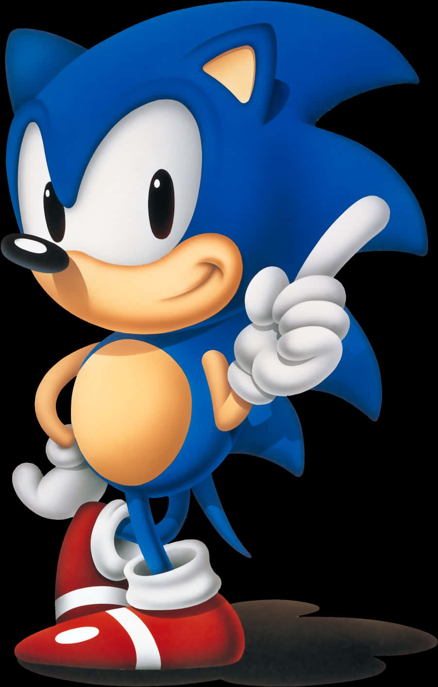 Klassisk Sonic positur Wallpapers