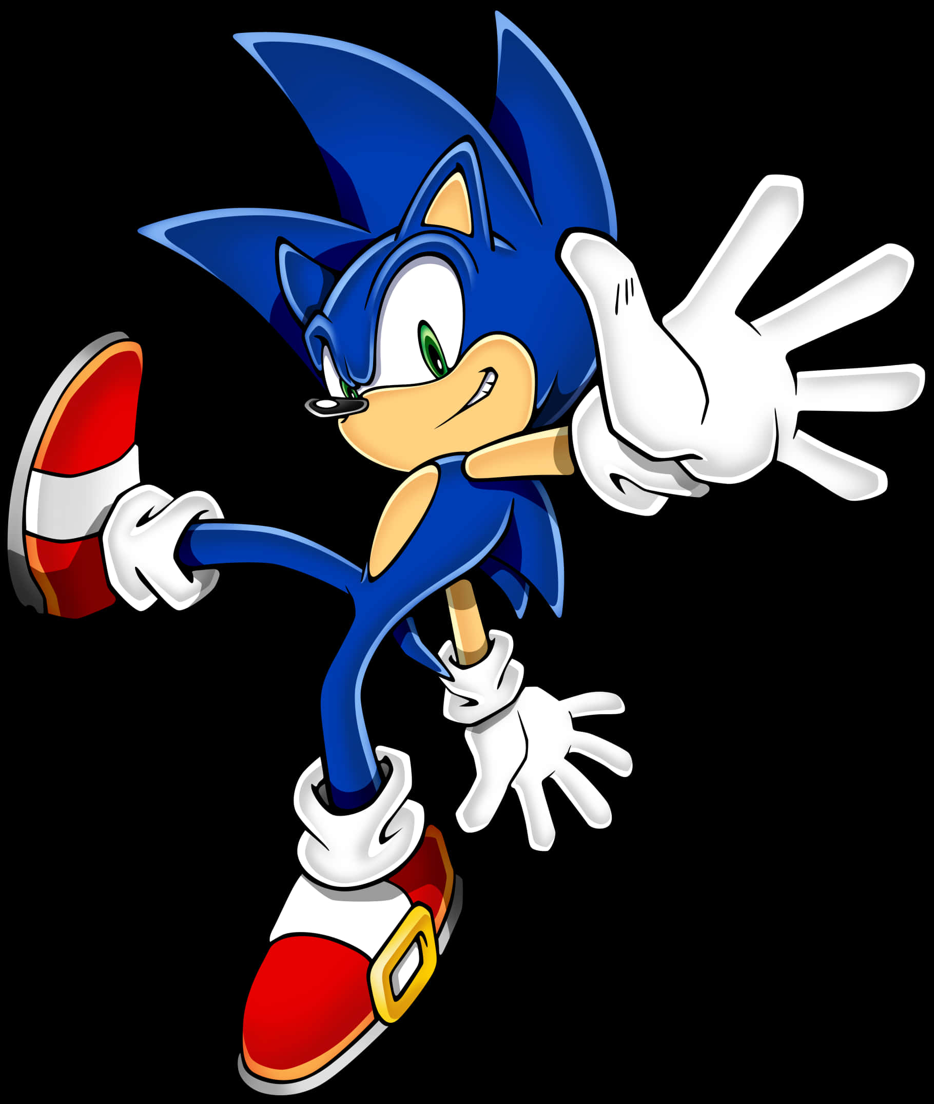 Klassisk Sonic positur Wallpapers