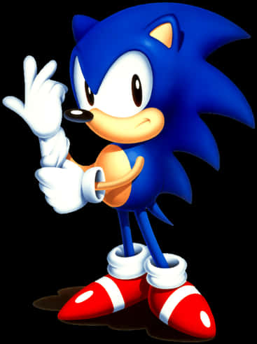 Klassisk Sonic positur Wallpapers