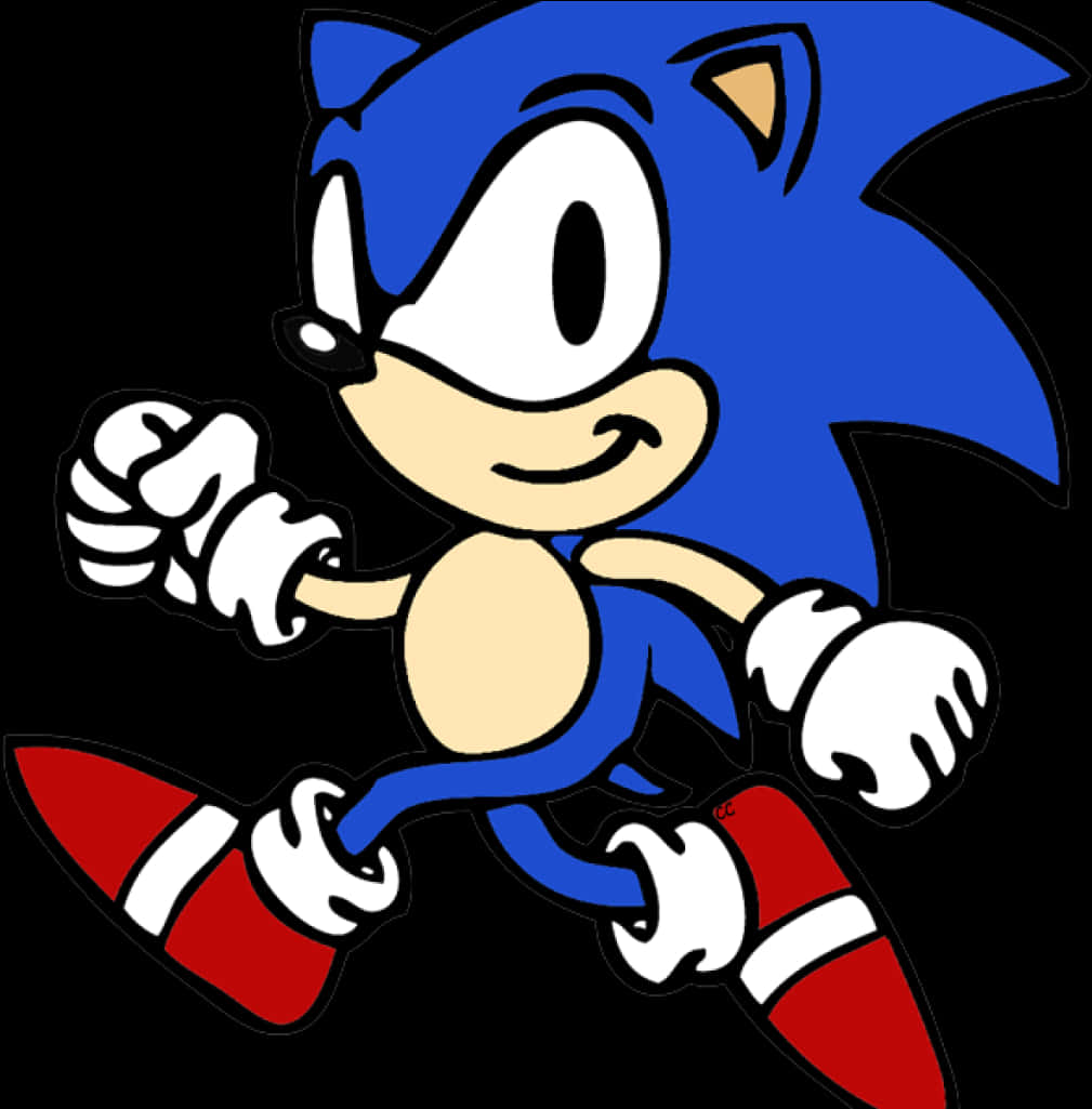 Klassisk Sonic The Hedgehog positur Wallpapers