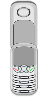 Klassisk vektorgrafik af en flip-telefon Wallpapers
