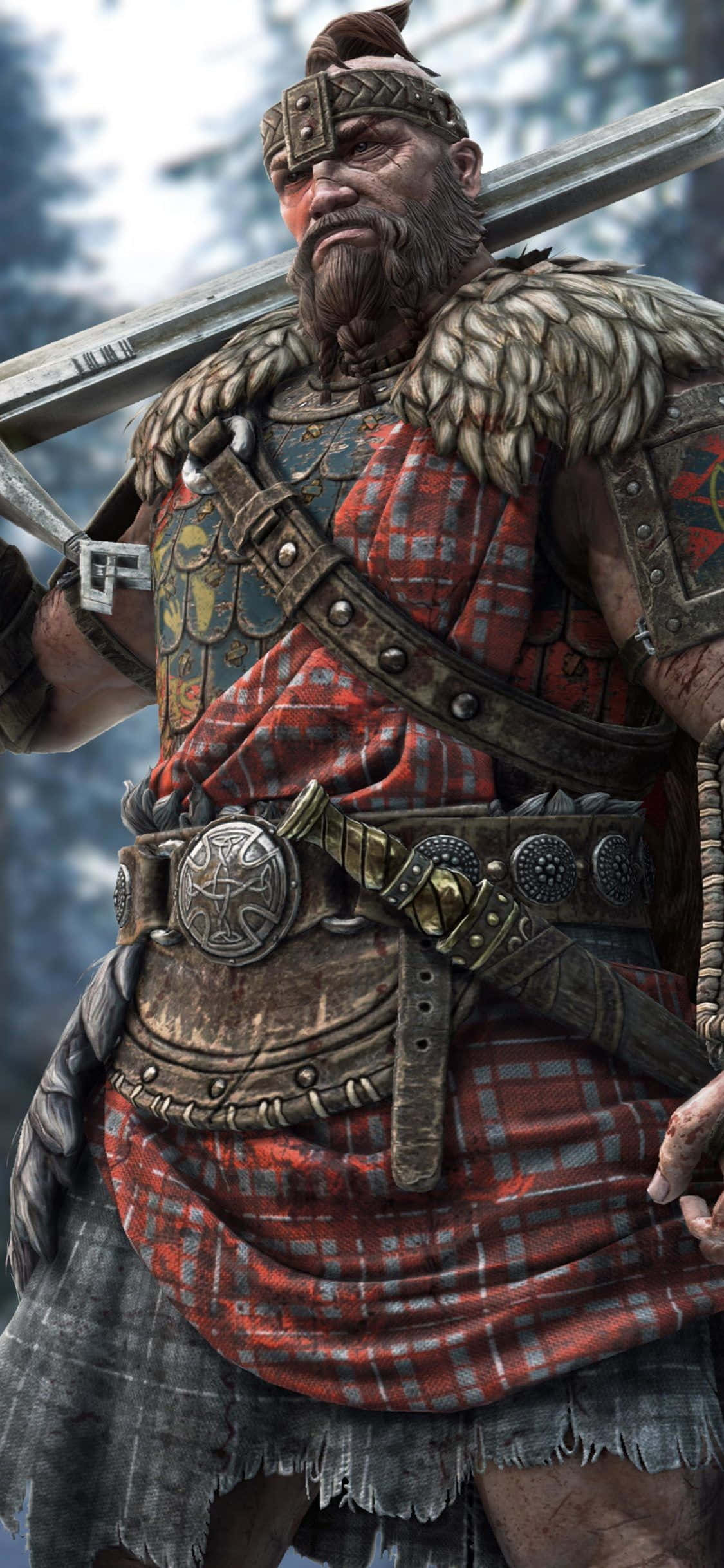 Kæmp som en Highlander i det intense online kampspil, For Honor. Wallpapers