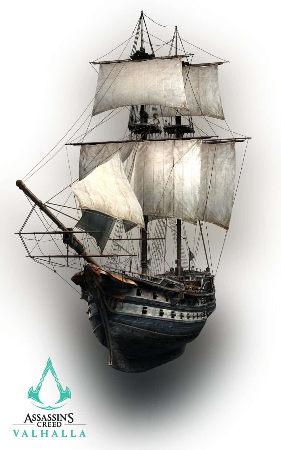 Kæmpe Skib 1440p Assassin's Creed Valhalla Baggrund Wallpapers