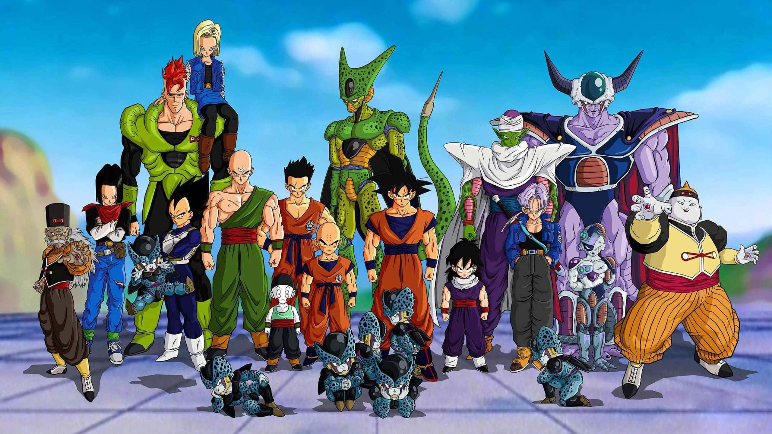 "Kæmperne fra Dragon Ball Super står sammen om et nyt kapitel i heroisk kamp!" Wallpapers