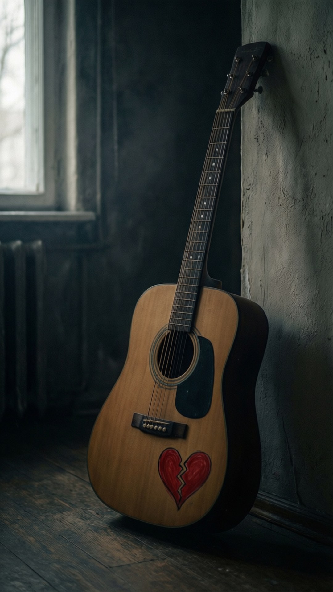 Knust Hjerte Guitar Wallpapers
