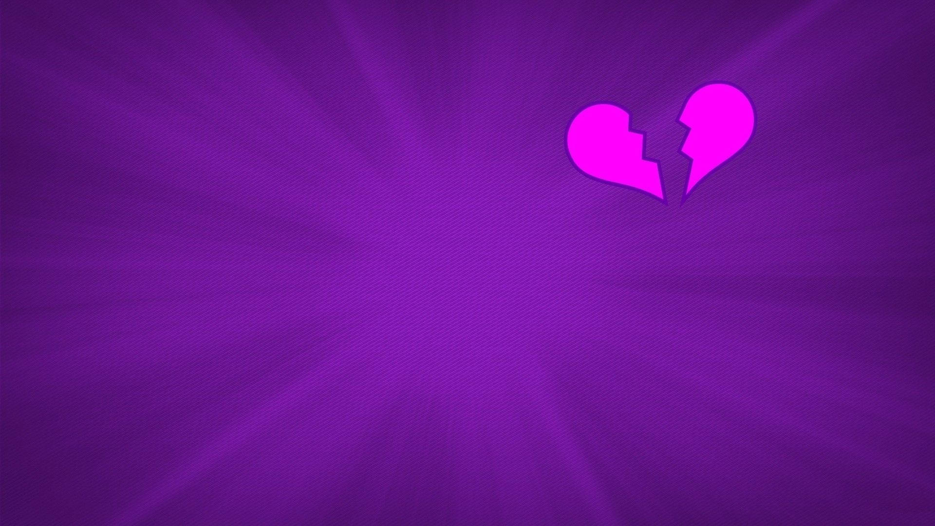 Knust lilla æstetisk hjerte Wallpapers