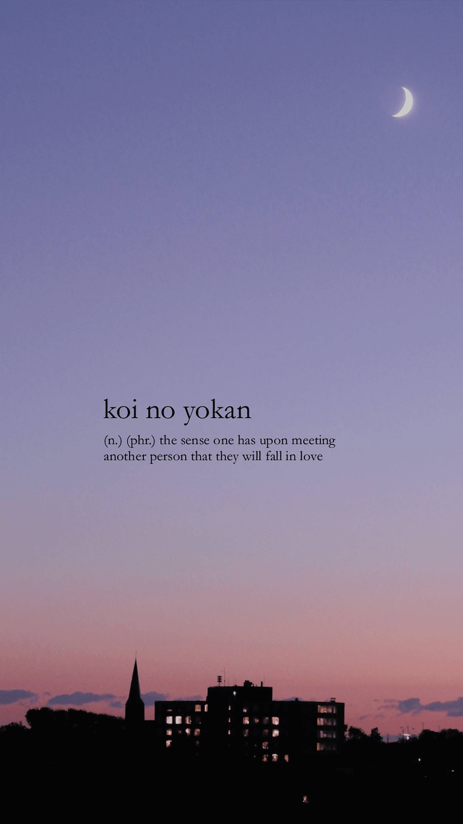 Koi No Yokan Æstetiske Ord Wallpapers
