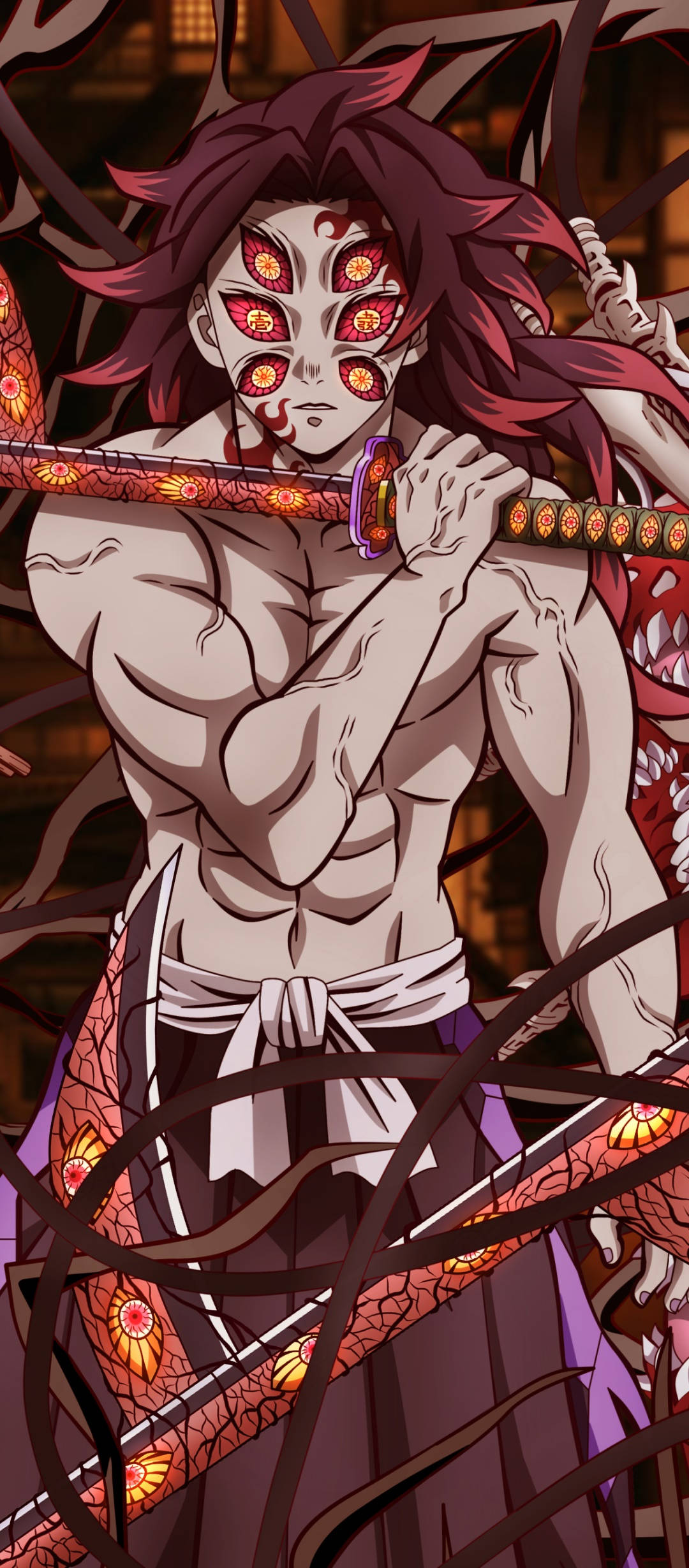 Kokushibo fra Demon Slayer tager sin sidste stilling Wallpapers