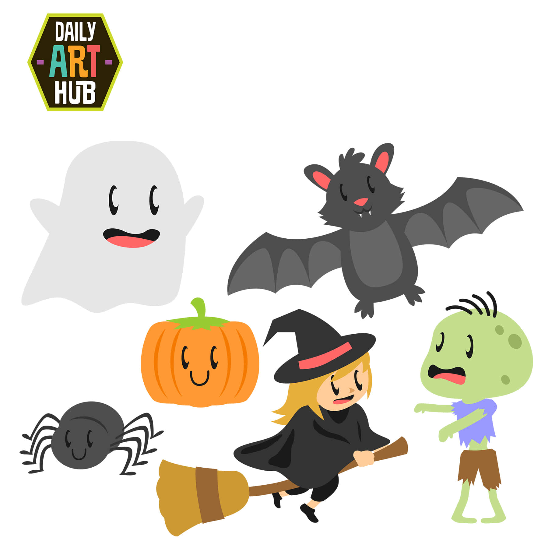 Kom i den uhyggelige Halloween-stemning med dette nuttede billede! Wallpapers
