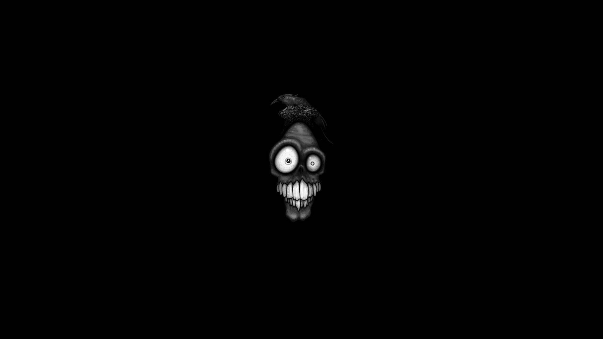 Kom i Halloween-stemning med dette uhyggelige skelet! Wallpapers