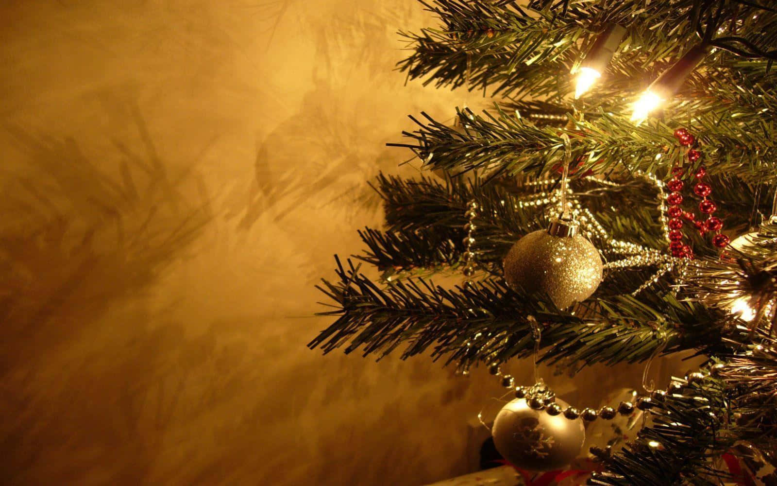Kom i julestemning med denne festlige skrivebordsbaggrund Wallpapers