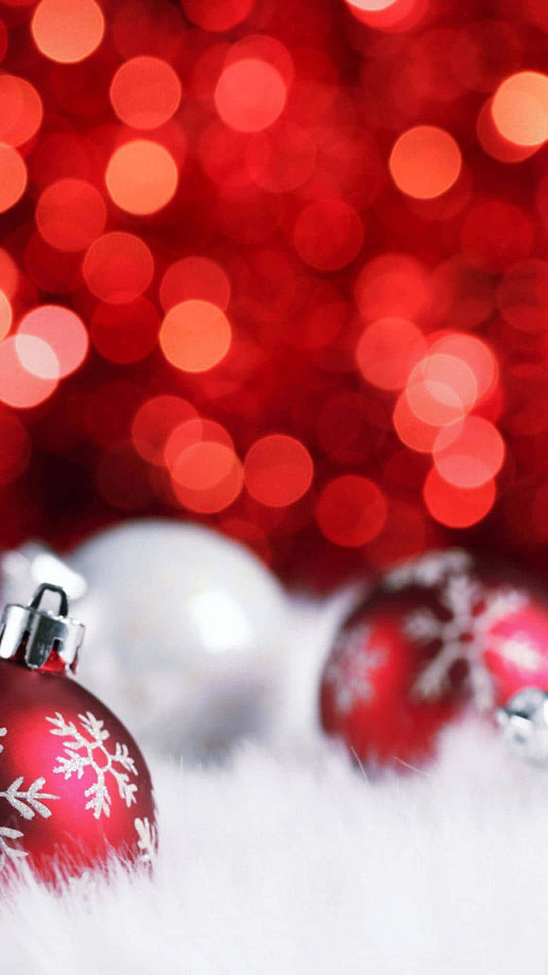 Kom i julestemning med denne smukke røde julebaggrund. Wallpapers