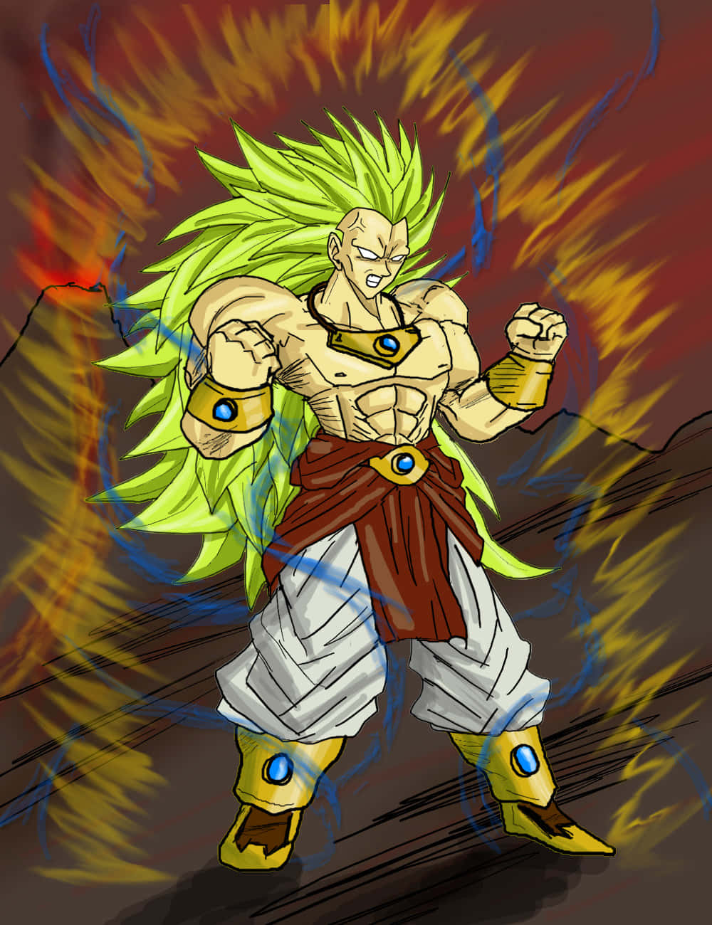 Kom og deltag i den episke kamp mellem Goku og Broly i Dragon Ball Super! Wallpapers