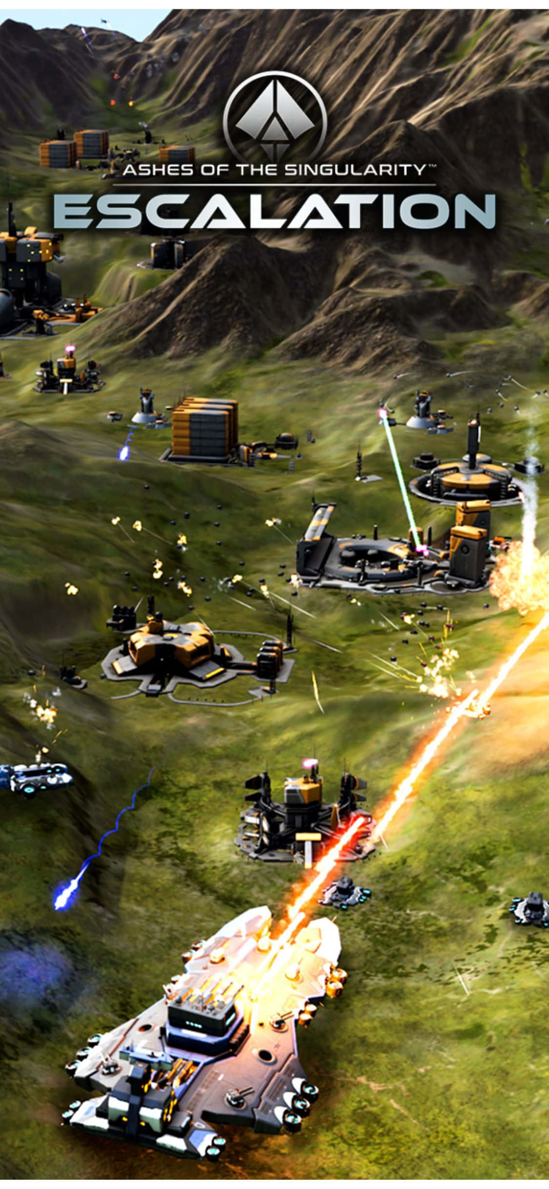Kom tættere på handlingen med iPhone X & Ashes Of The Singularity Escalation Wallpapers