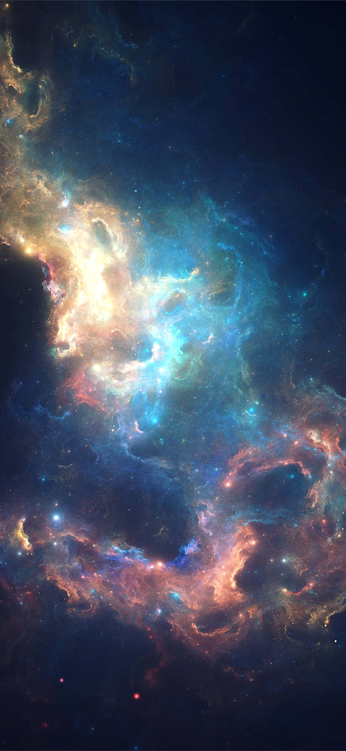 Kom ud af denne verden, når du opgraderer til den blå galakse iPhone Wallpapers