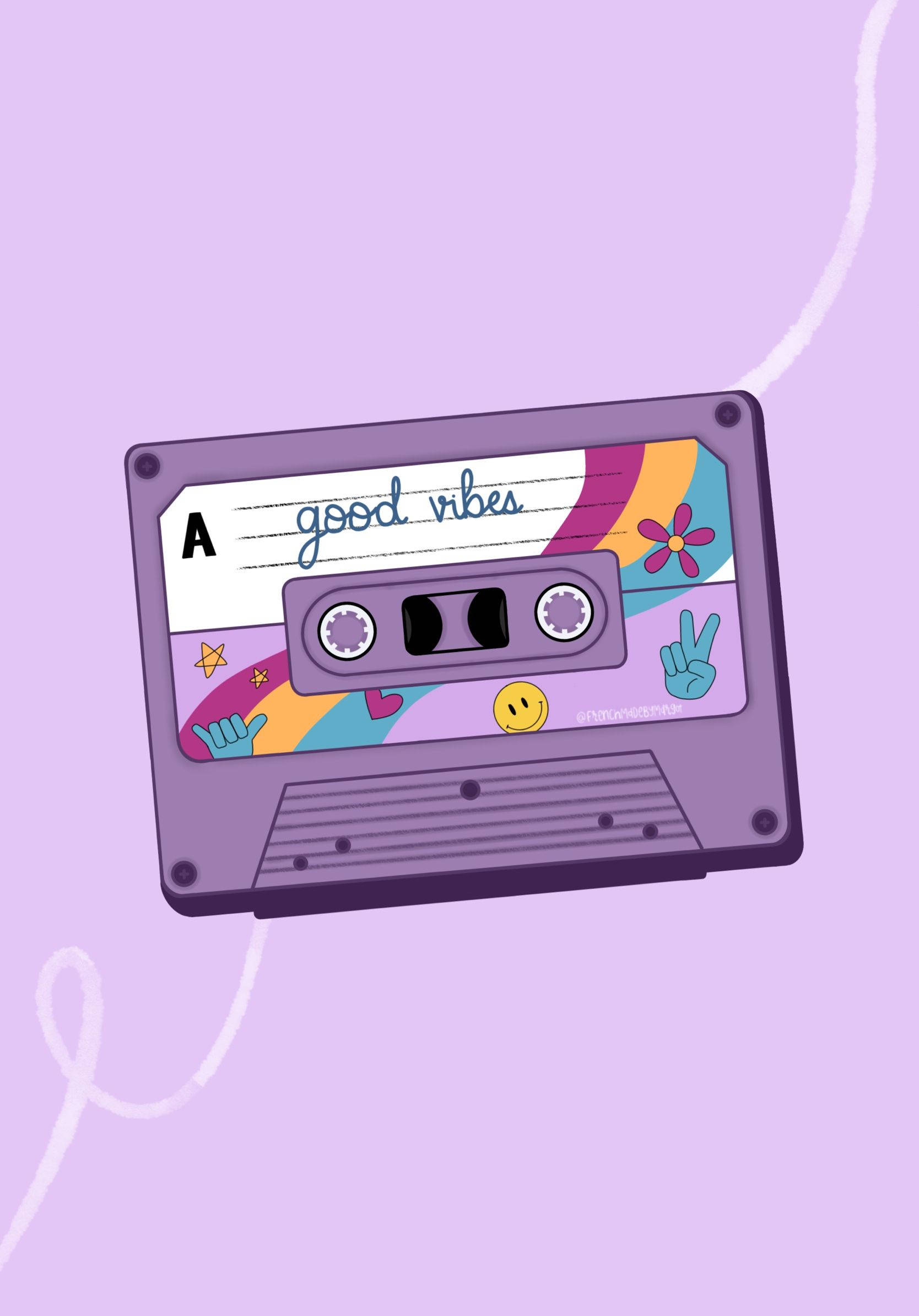 Komprimeret kassettebånds musikæstetik Wallpapers