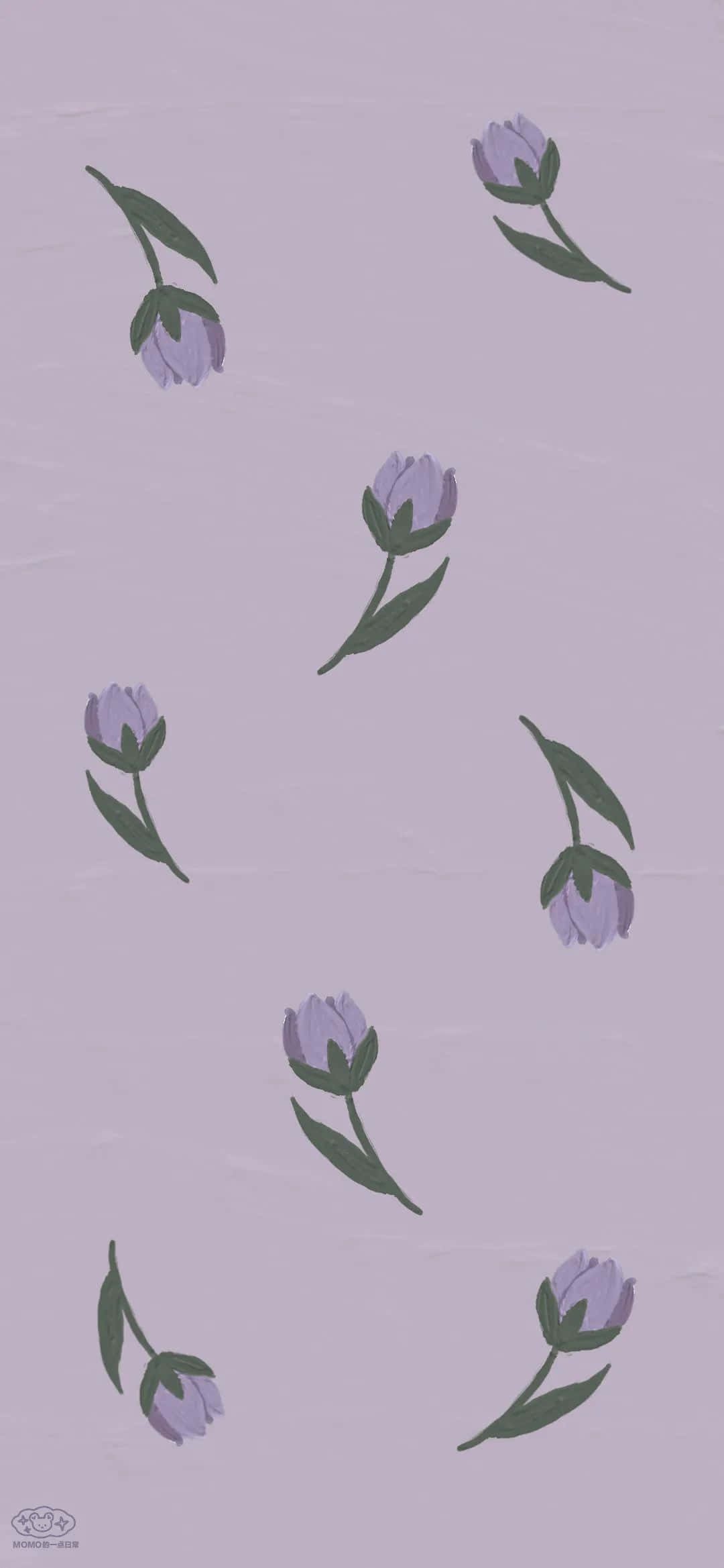 Kortfattede lilla blomster Wallpapers