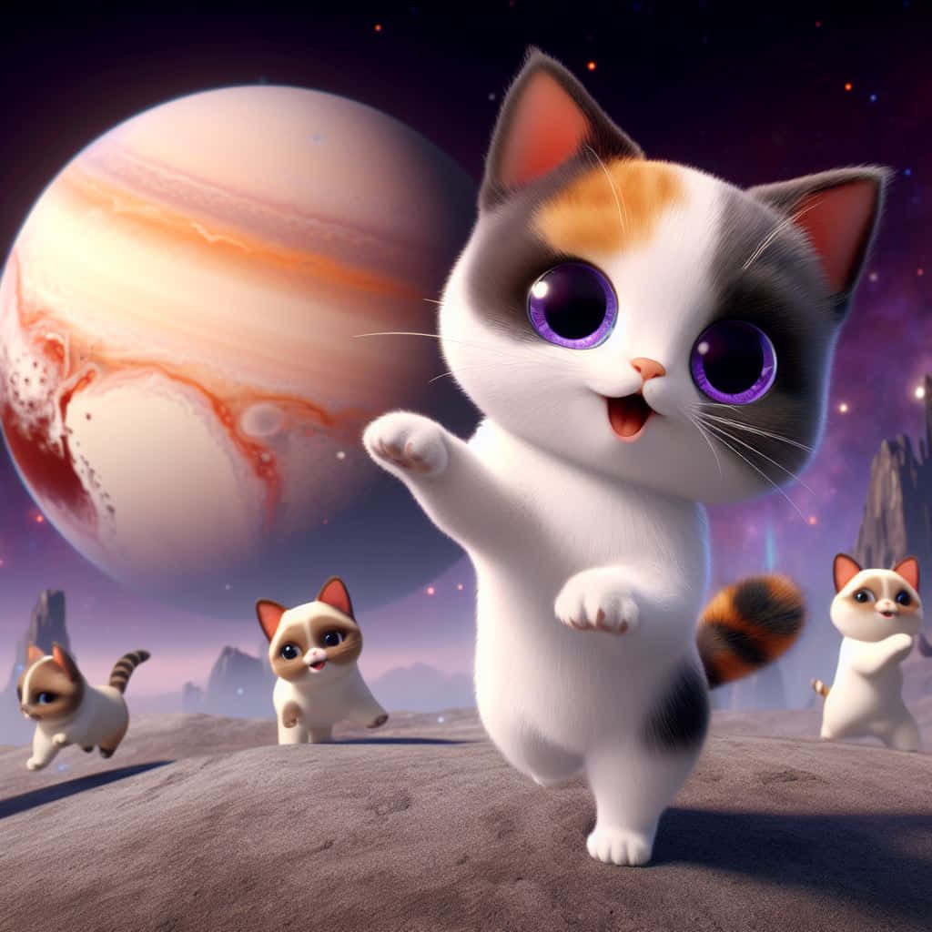Kosmiske dansende katte.JPG Wallpapers