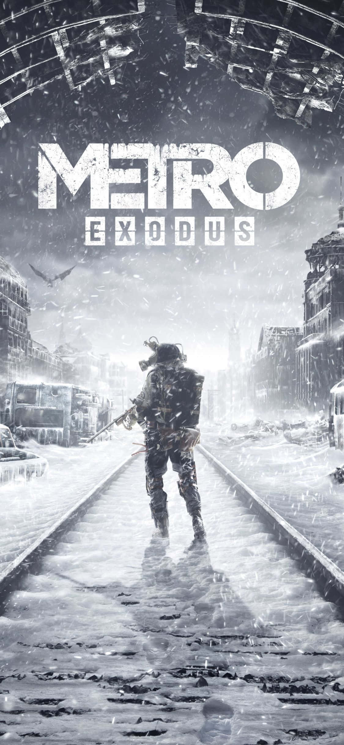 Kør dig vej til sejr med iPhone X og Metro Exodus Wallpapers