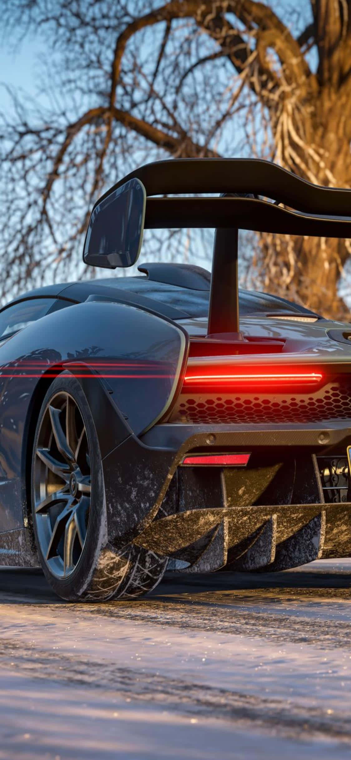 Kør mod målstregen i iPhone Xs Forza Horizon 4 Wallpapers