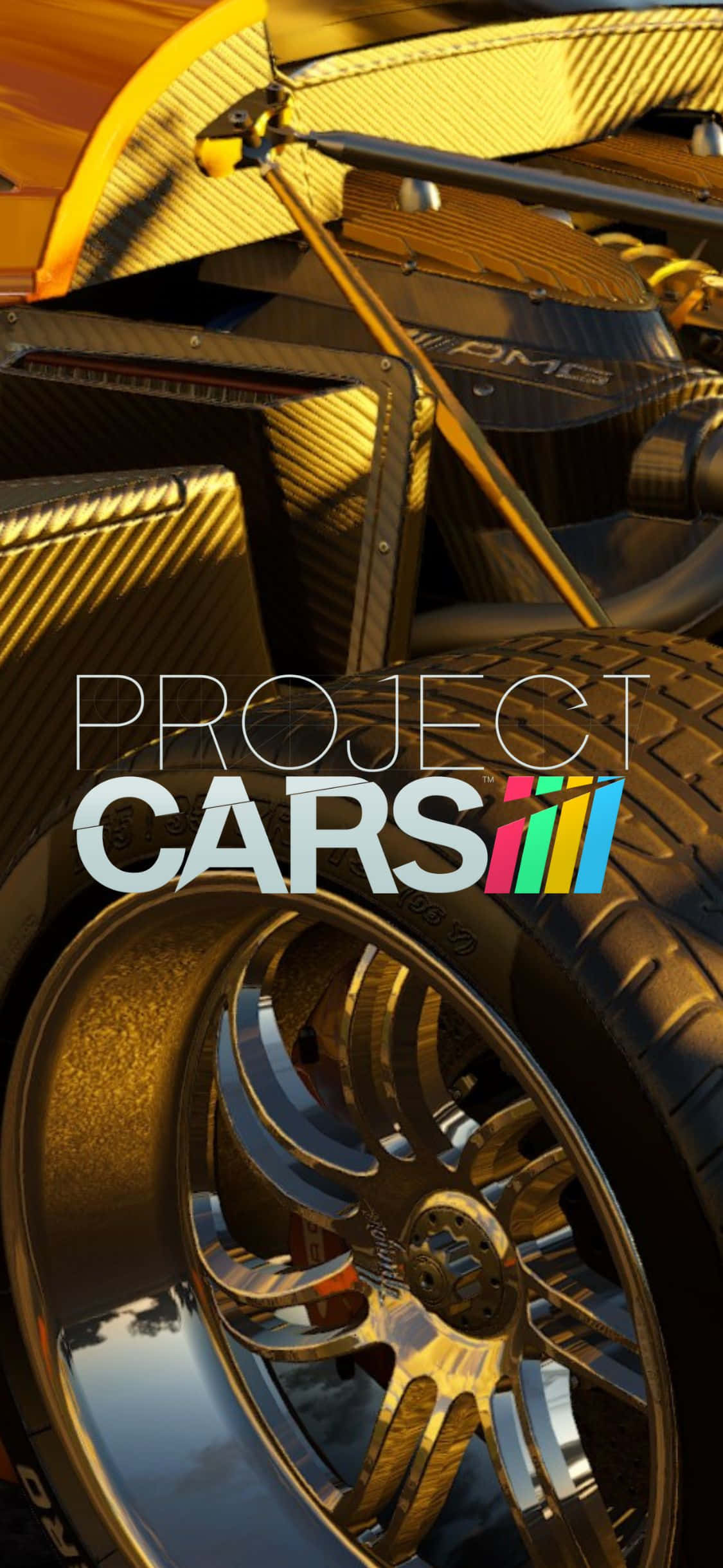 Kør mod målstregen i iPhone Xs Project Cars Wallpapers