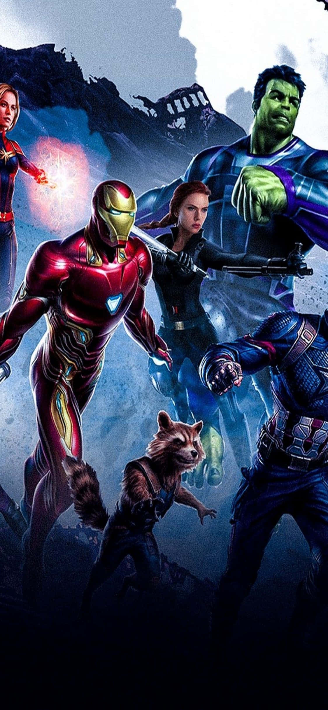 “Kraften fra Marvel’s Avengers på iPhone Xs” Wallpapers