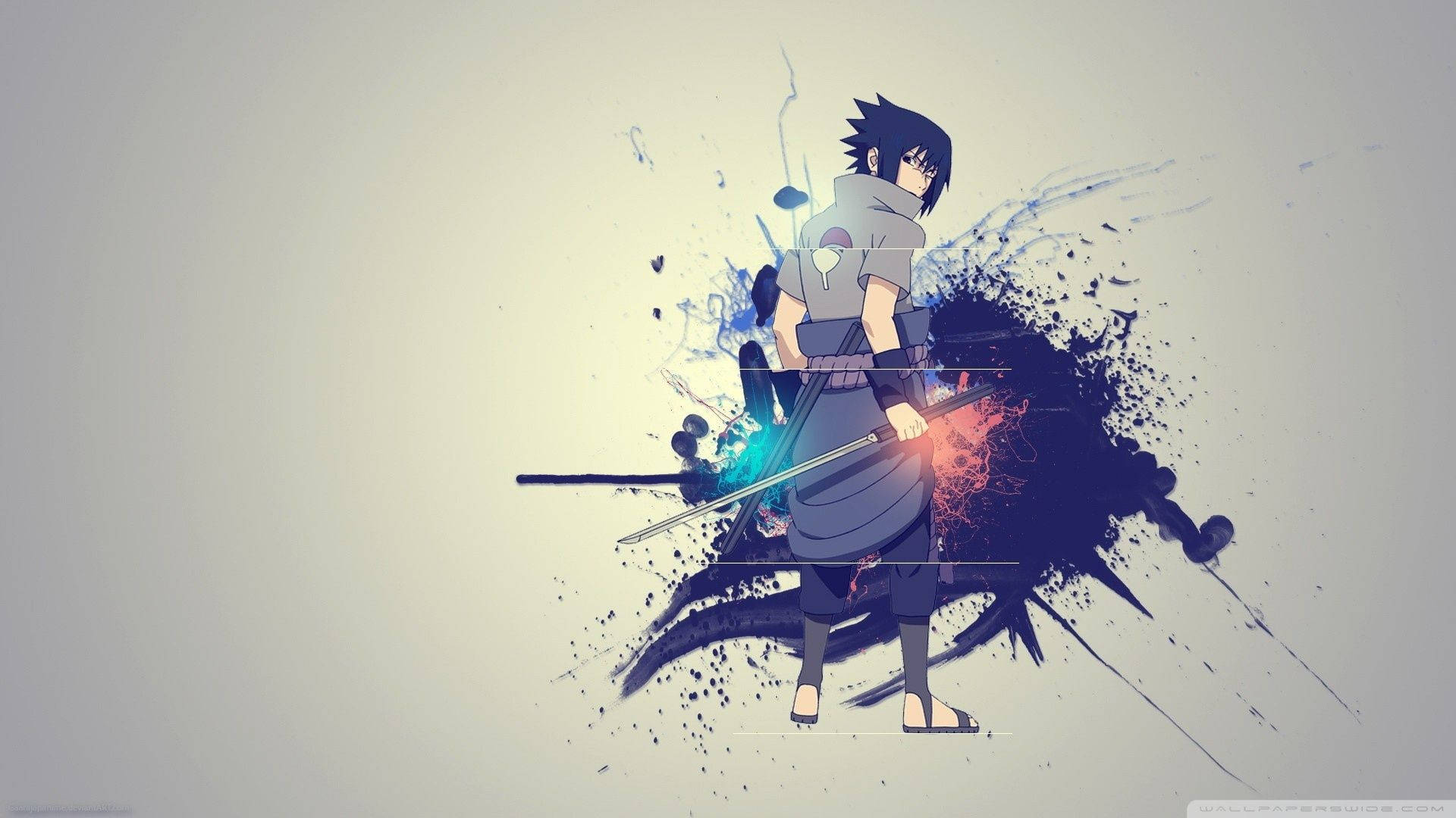 Kraften i Sasuke Uchiha - Formidabelt Kusanagi-sværd Wallpapers