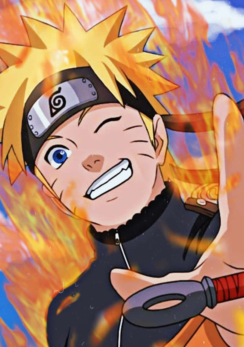 Kraften til at overvinde modgang: Naruto besejrer Pain Wallpapers