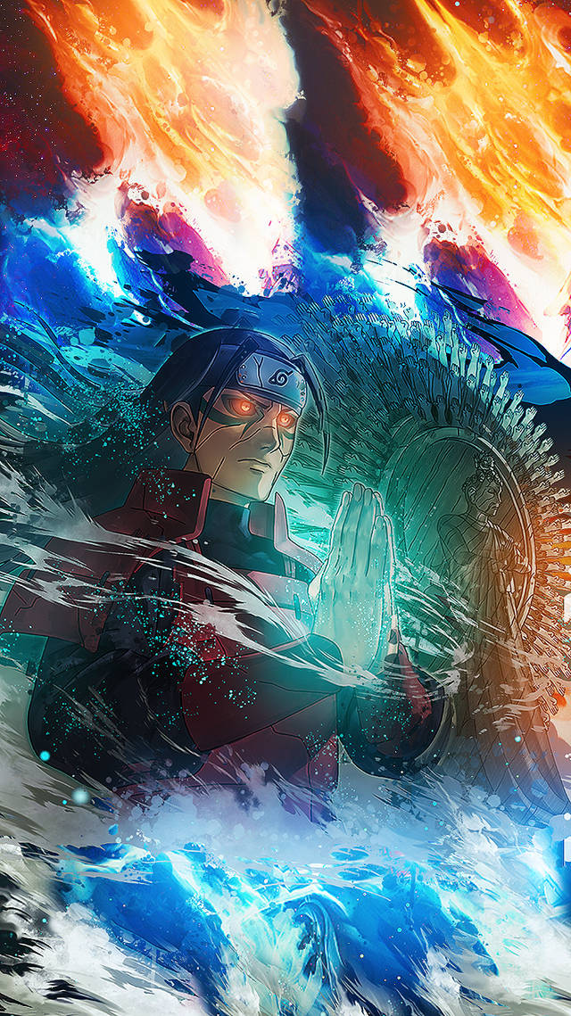 Kraftfuldt Hashirama-telefonbillede i farver Wallpapers
