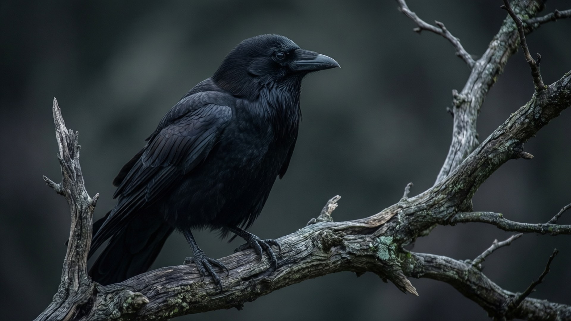 Krage på gren Wallpapers