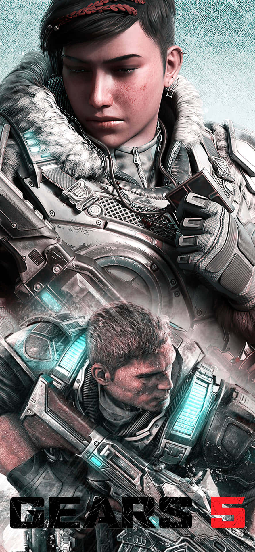 Kreativ Plakat iPhone XS Gears Of War 5 Baggrund Wallpapers