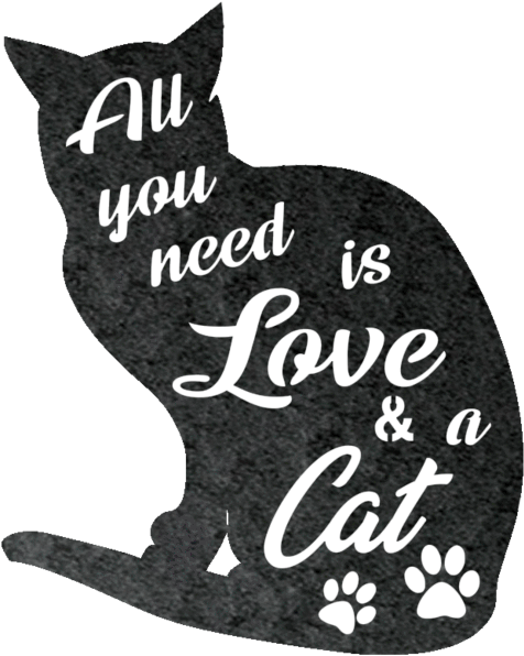Kærlighed og kat silhouet Wallpapers
