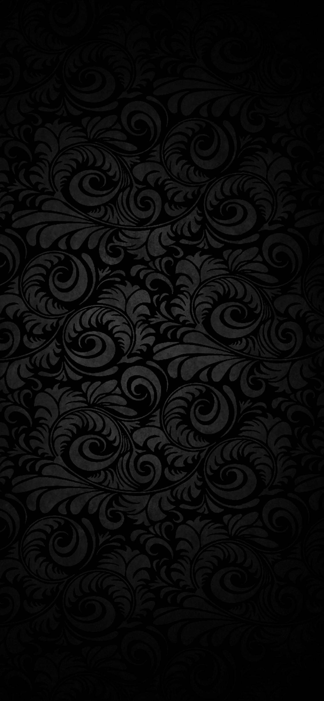 Krøllede Bregner Sort Apple iPhone Wallpapers