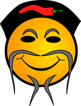 Krydret smiley-emotikon Wallpapers